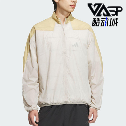 Adidas/阿迪达斯正品夏季男士梭织立领经典运动休闲外套JZ8424