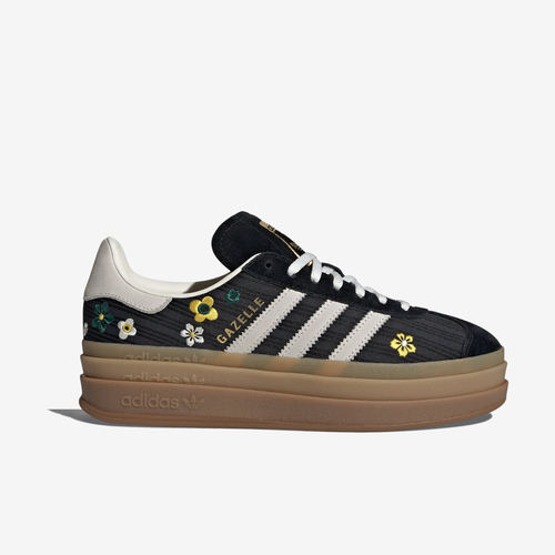 Adidas阿迪达斯正品Gazelle Bold女厚底增高系带圆头板鞋IH1922