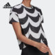 女子运动休闲T恤 Adidas TEE MARIMEKKO H38777 阿迪达斯正品