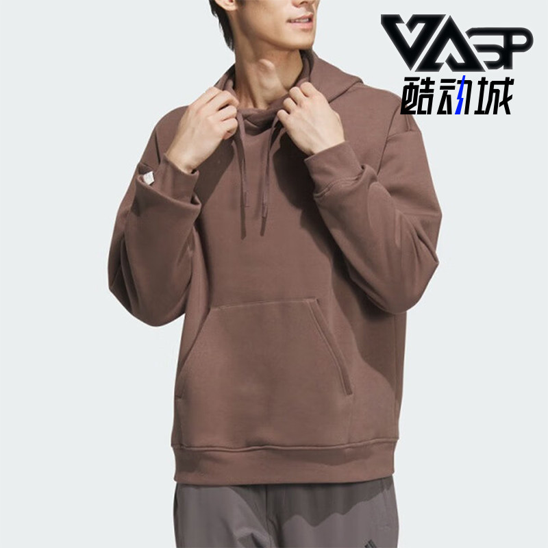 Adidas/阿迪达斯正品2025新款男女宽松经典连帽卫衣套头衫JM9077