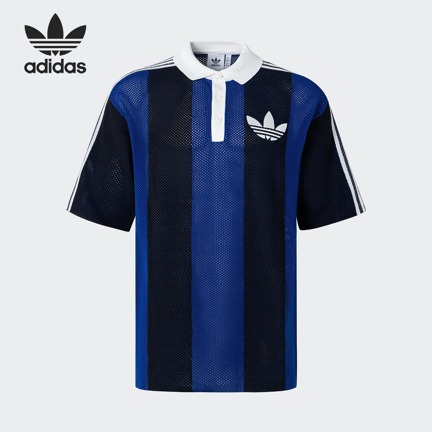 Adidas/阿迪达斯官方正品三叶草新款男女休闲短袖Polo衫JL5986