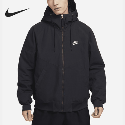 Nike/耐克正品春季新款男子保暖夹棉休闲连帽外套DX0693-010