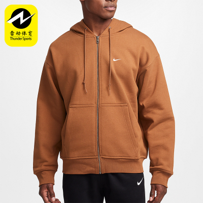 耐克男士复古运动连帽口袋外套