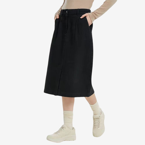 斯凯奇女士休闲牛仔半身裙