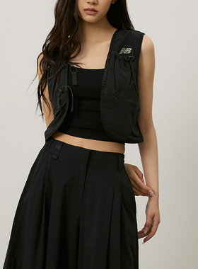 New Balance/NB正品新款女士无袖简约时尚工装马甲NJE34012-BK