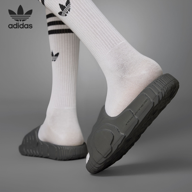 Adidas/阿迪达斯官方正品Adilette 22男女厚底运动沙滩拖鞋HP6522