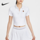 款 女士短款 网球翻领短袖 Nike HJ8993 2025夏季 POLO衫 100 耐克正品