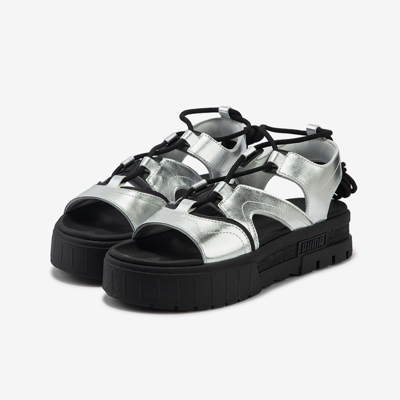 Puma/彪马正品运动女士休闲绑带厚底耐磨时尚凉鞋399502-01