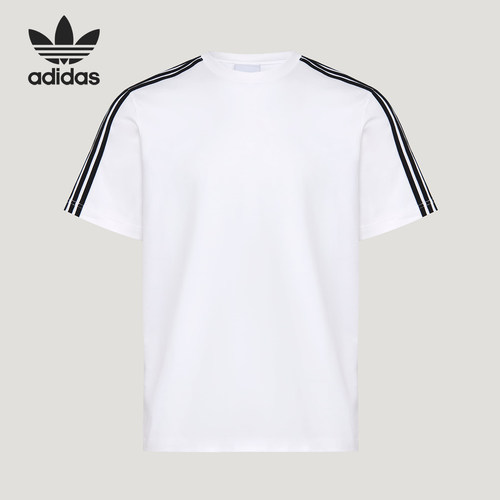 Adidas/阿迪达斯官方正品 COTTON 男女同款透气运动短袖T恤LF9209