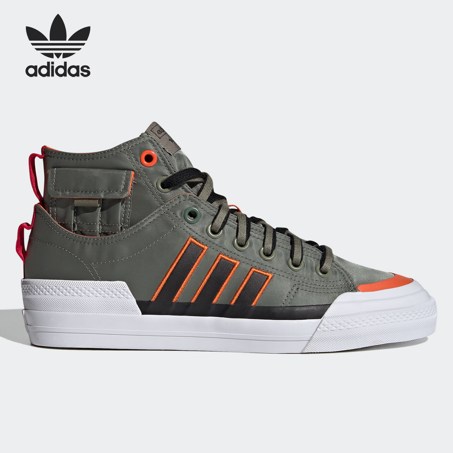 Adidas/阿迪达斯官方正品 NIZZA HI DL 三叶草男女运动板鞋GZ2655