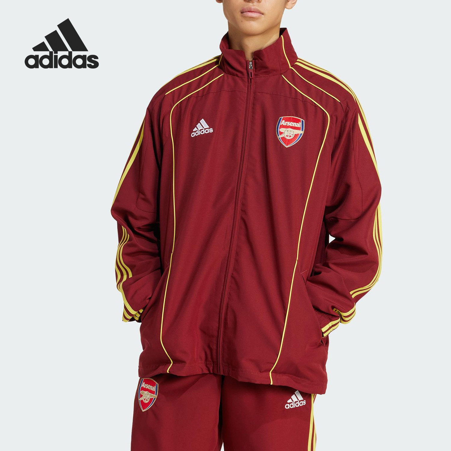 Adidas/阿迪达斯官方正品ARSENAL男士复古运动足球宽松外套JN1961图片