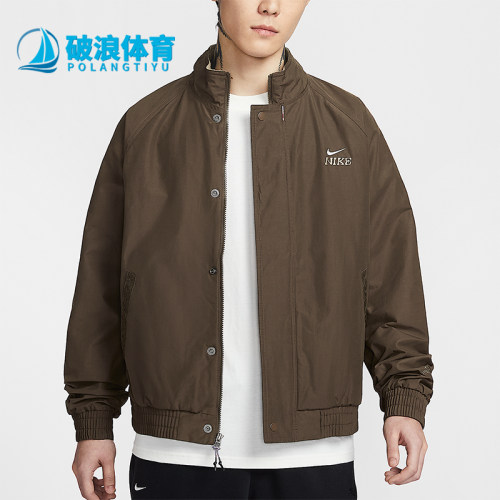 Nike/耐克正品2025冬季款男士日常立领耐穿刺绣外套IQ3705-212