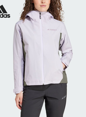 Adidas/阿迪达斯正品MT W RAINRDY J女士连帽冲锋衣IY0094