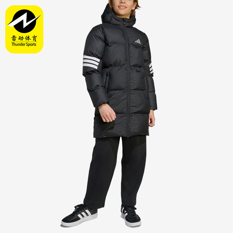 Adidas/阿迪达斯正品FutureIcons新款儿童经典黑白色棉服JW2478