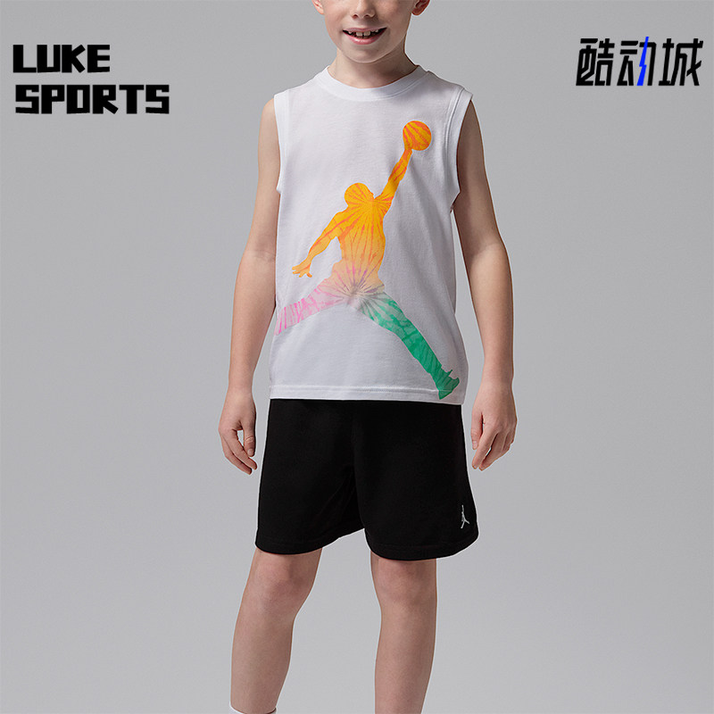 Nike/耐克正品JORDAN小童经典训练短袖短裤经典套装IW7948-010
