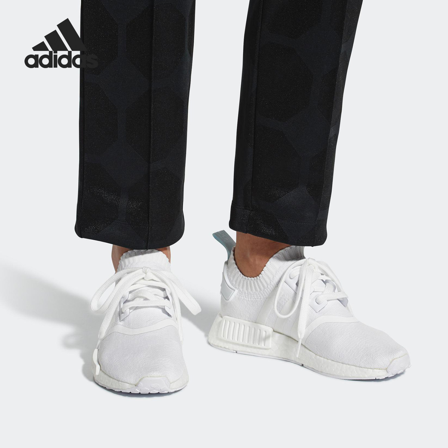 Adidas/阿迪达斯正品 NMD_R1 PK W 女子低帮经典休闲运动鞋CQ2040