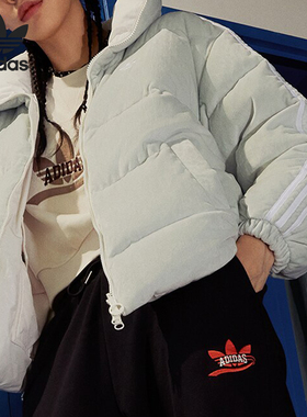 Adidas/阿迪达斯官方正品当季双面女子保暖羽绒服外套IU4835