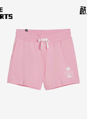 Puma/彪马正品RESORT女士时尚休闲针织透气运动印花短裤683008-30