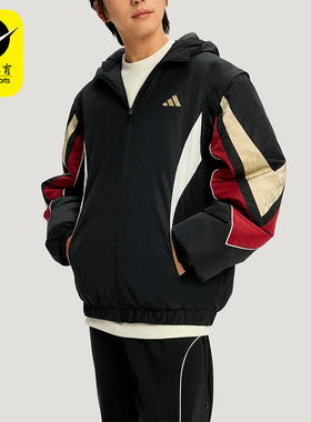 Adidas/阿迪达斯正品BB LNY JKT男士运动可拆卸篮球棉服KS3171