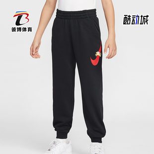 IQ3935 Sportswear大童休闲松紧腰束脚印花长裤 010 耐克正品 Nike