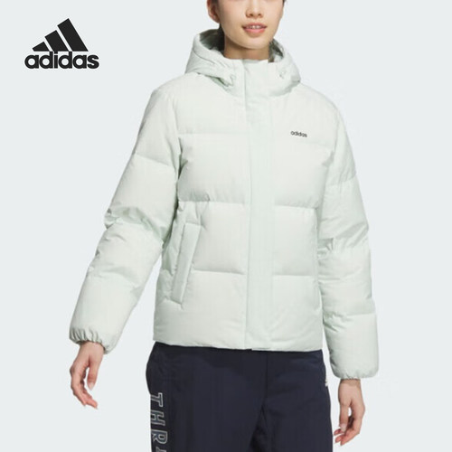 Adidas/阿迪达斯官方正品2025女士户外防风保暖运动羽绒服JL9591