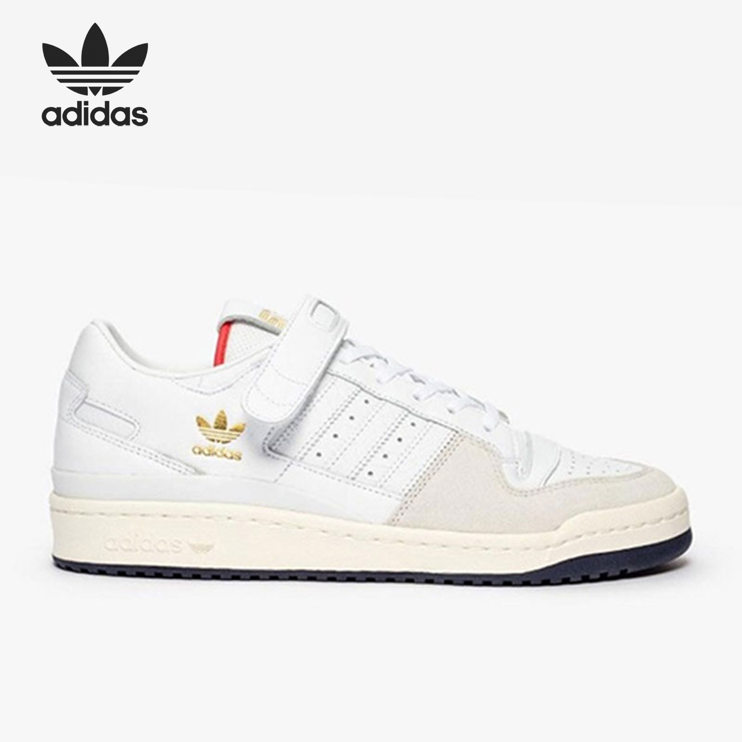 Adidas/阿迪达斯官方正品三叶草男士低帮魔术贴透气板鞋GY1903