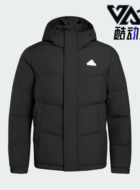 Adidas/阿迪达斯正品冬季男女简约经典连帽保暖运动羽绒服KF6754