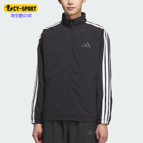 Adidas/阿迪达斯正品2025春款男士经典插肩袖运动宽松外套KC3892