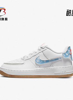 Nike/耐克正品Air Force 1 AF1女子GS大童运动休闲板鞋DM1020-100
