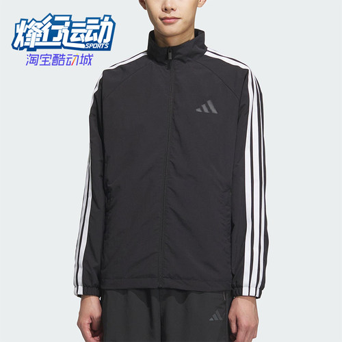 Adidas/阿迪达斯正品2025春款男士经典插肩袖运动宽松外套KC3892