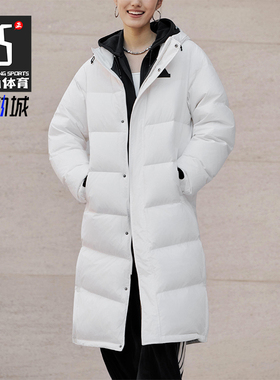 Adidas/阿迪达斯正品2025男女休闲户外运动保暖长款羽绒服KF6745