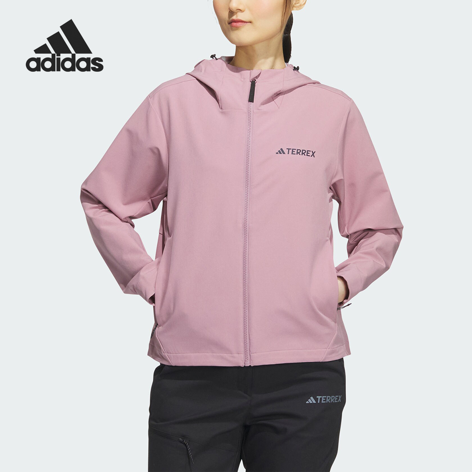 Adidas/阿迪达斯女子连帽外套