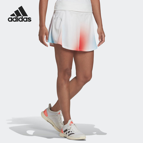 Adidas/阿迪达斯官方正品新款女子时尚透气网球运动短裙HC7700