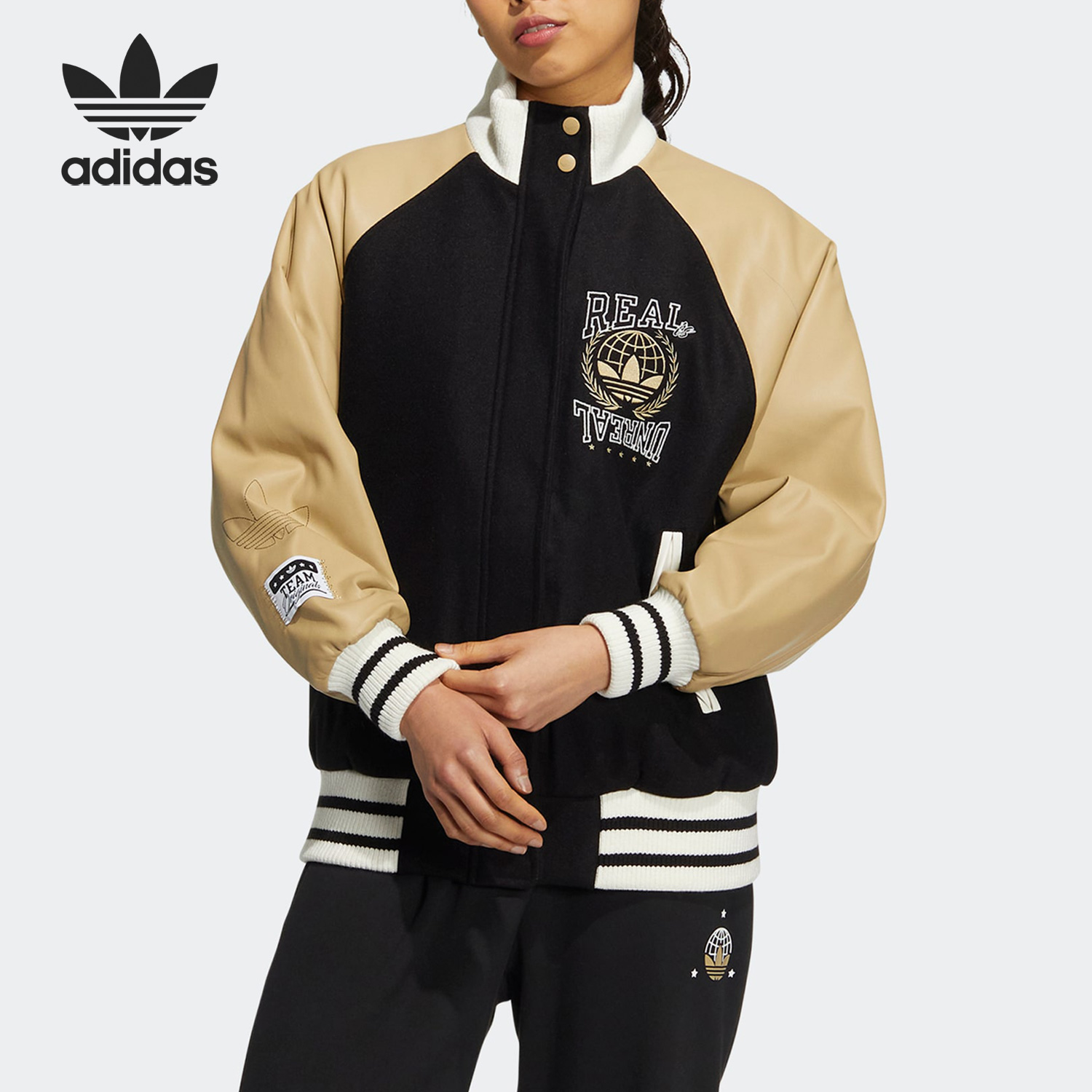 拼色运动夹克Adidas/阿迪达斯