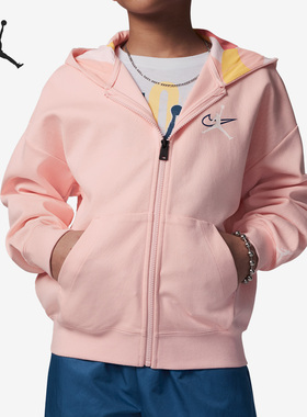 Nike/耐克正品Jordan 新款大童拉链连帽运动外套FJ9732-606