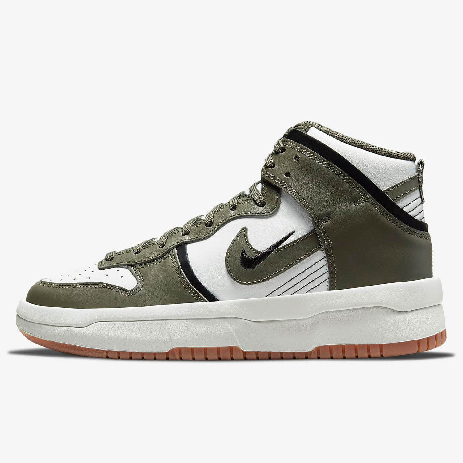 Nike/耐克正品DUNK HIGH UP 双钩解构女神粉白运动板鞋DH3718-103