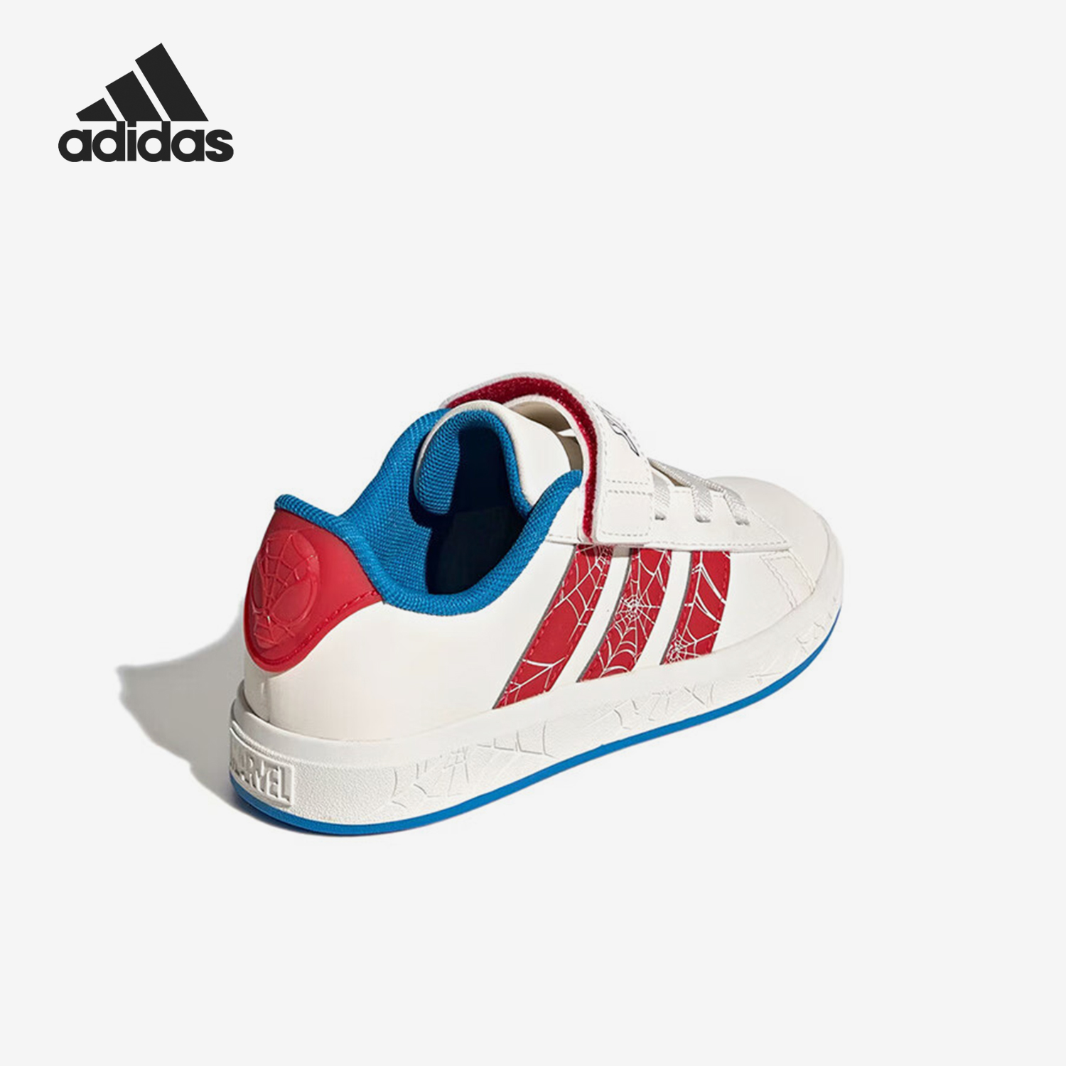 Adidas/阿迪达斯正品2025夏季款儿童运动休闲印花板鞋JS0778