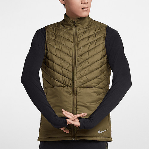 Nike/耐克正品新款男士时尚简约跑步运动棉马甲AH0547-395