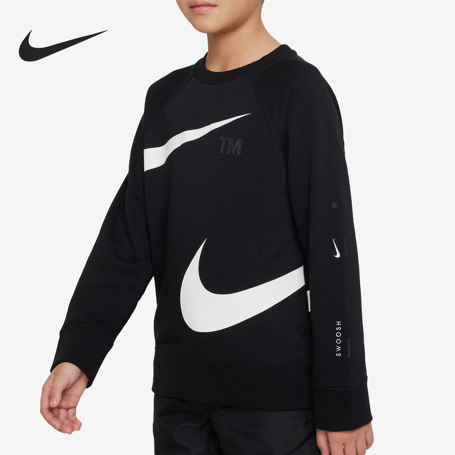 耐克大童运动套头卫衣