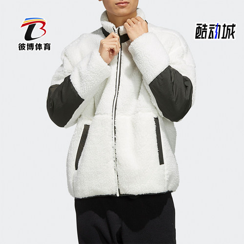 Adidas/阿迪达斯正品JACKET男士运动抓绒拉链保暖夹克外套ED1922