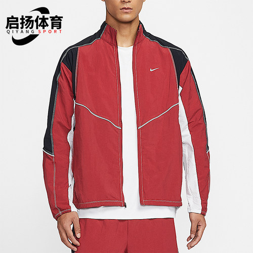 Nike/耐克正品Retro Dri-FIT男士休闲立领拼接梭织外套IF2029-613