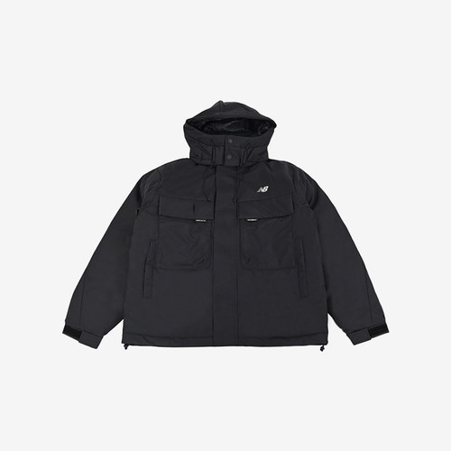 New Balance/NB正品冬季新款男子保暖拉链连帽羽绒服AMJ44399-BK