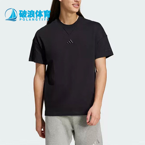 阿迪达斯男士运动透气短袖