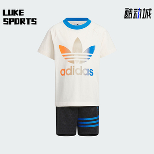 ADI Adidas 阿迪达斯正品 SET小童运动两件套JI9845 70S