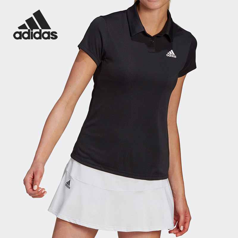 Adidas/阿迪达斯正品女子透气凉爽干爽网球运动短袖POLO衫 GL5806