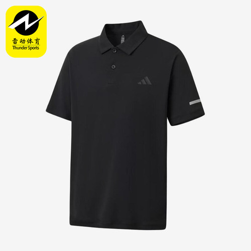 Adidas/阿迪达斯正品新款男黑色时尚简约短袖Polo衫KX2745