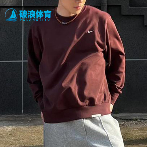 耐克男士运动圆领宽松卫衣