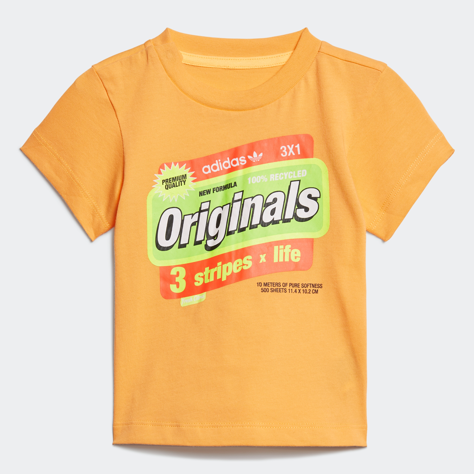 Adidas/阿迪达斯正品三叶草GRAPHIC TEE 男婴童短袖上衣T恤ED7700