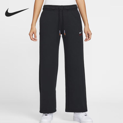 【马年限定】Nike/耐克正品2025女士针织直筒刺绣长裤 IQ3829-010