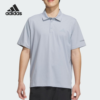 Adidas/阿迪达斯正品SHIRT男士侧开衩高尔夫透气polo衫JL6046
